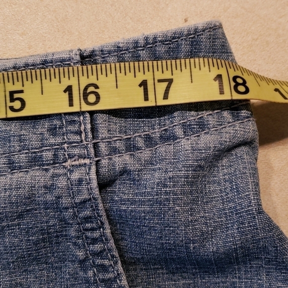VTG Levi High Waist Shorts Chambray Color 16 VGUC - Picture 8 of 11